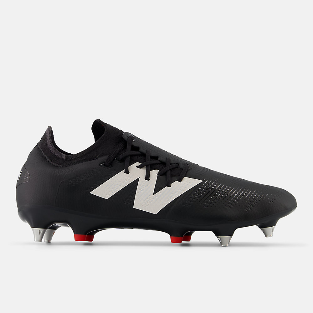 New Balance FURON PRO SG V7+ Shoes Black with White and True Red